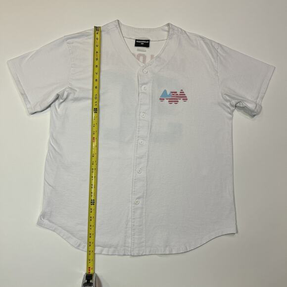 Marshmello Baseball Jersey Mens Size XL White EDM Music Electronica Mellogang - Picture 16 of 16